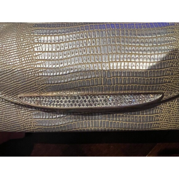 Judith Leiber Lizard Crystal Sunglass Case Clutch - Picture 5 of 10
